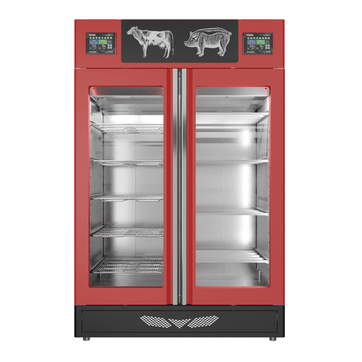 Stagionello® Salami Curing Device Combo 100+100 Kg Salami/Meat glass door image 1