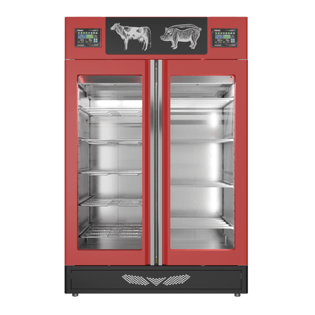 Stagionello® Salami Curing Device Combo 100+100 Kg Salami/Meat glass door image 1