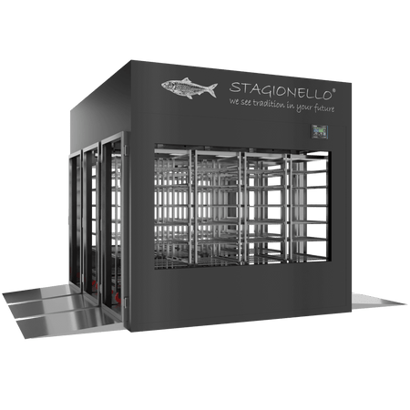 Stagionello® Fish Curing Device 1800 Kg Tunnel 4 glasses image 0