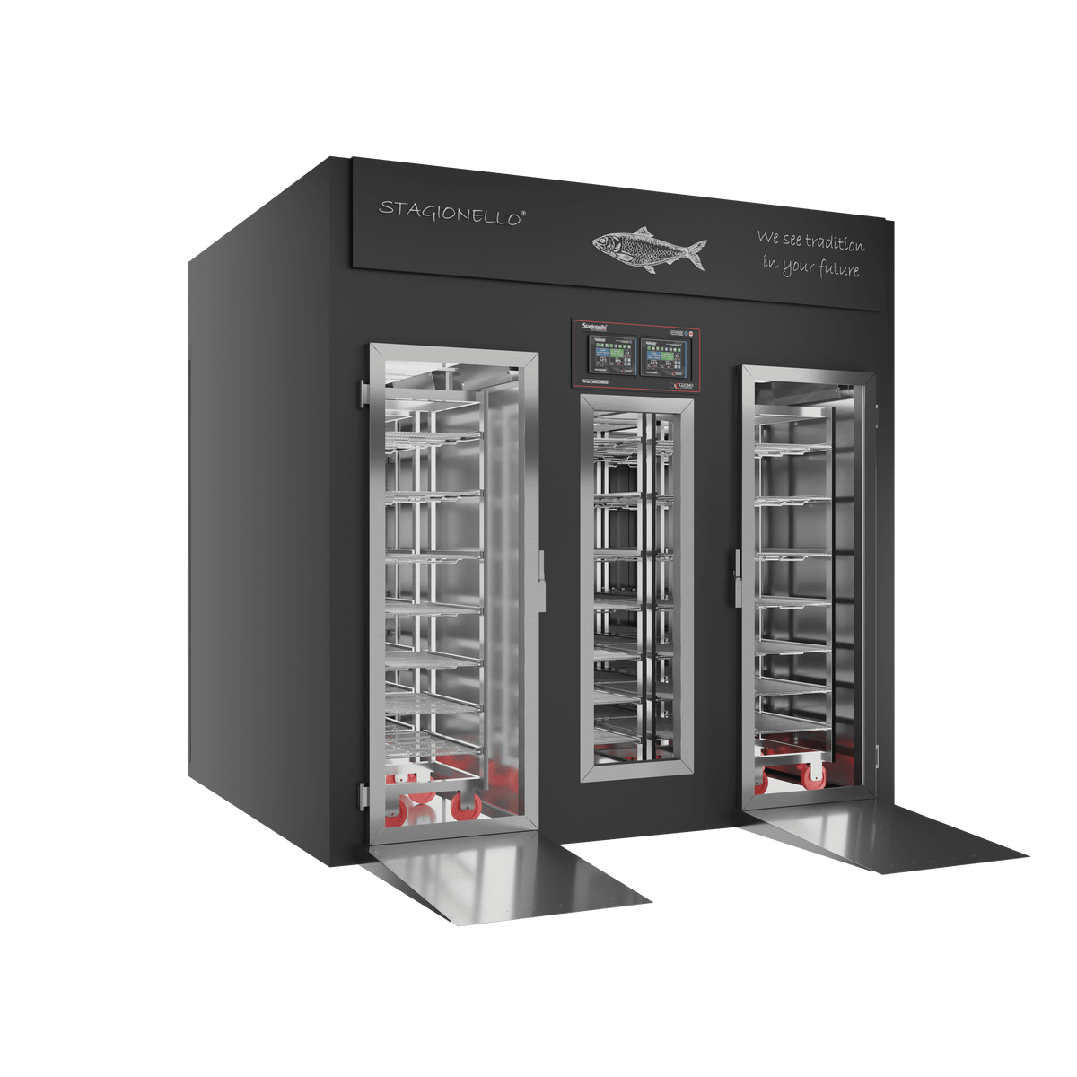 Stagionello® Fish Curing Device 300/900 Kg Walk-in GLASS DOOR image 0