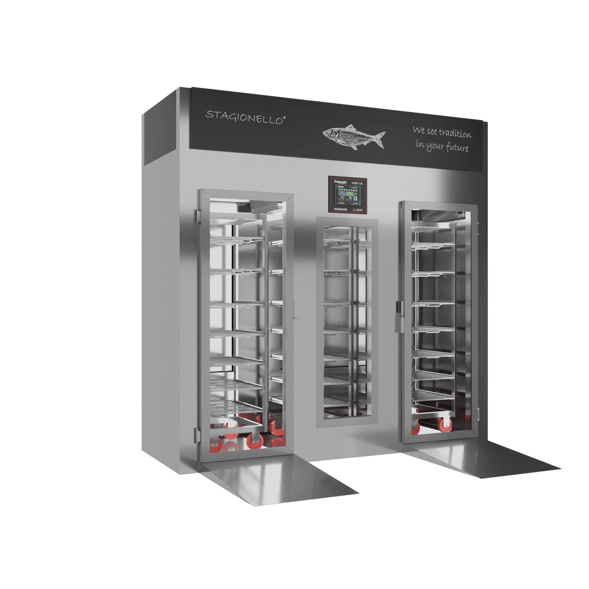 Stagionello® Fish Curing Device 400 Kg Walk-in GLASS DOOR image 1