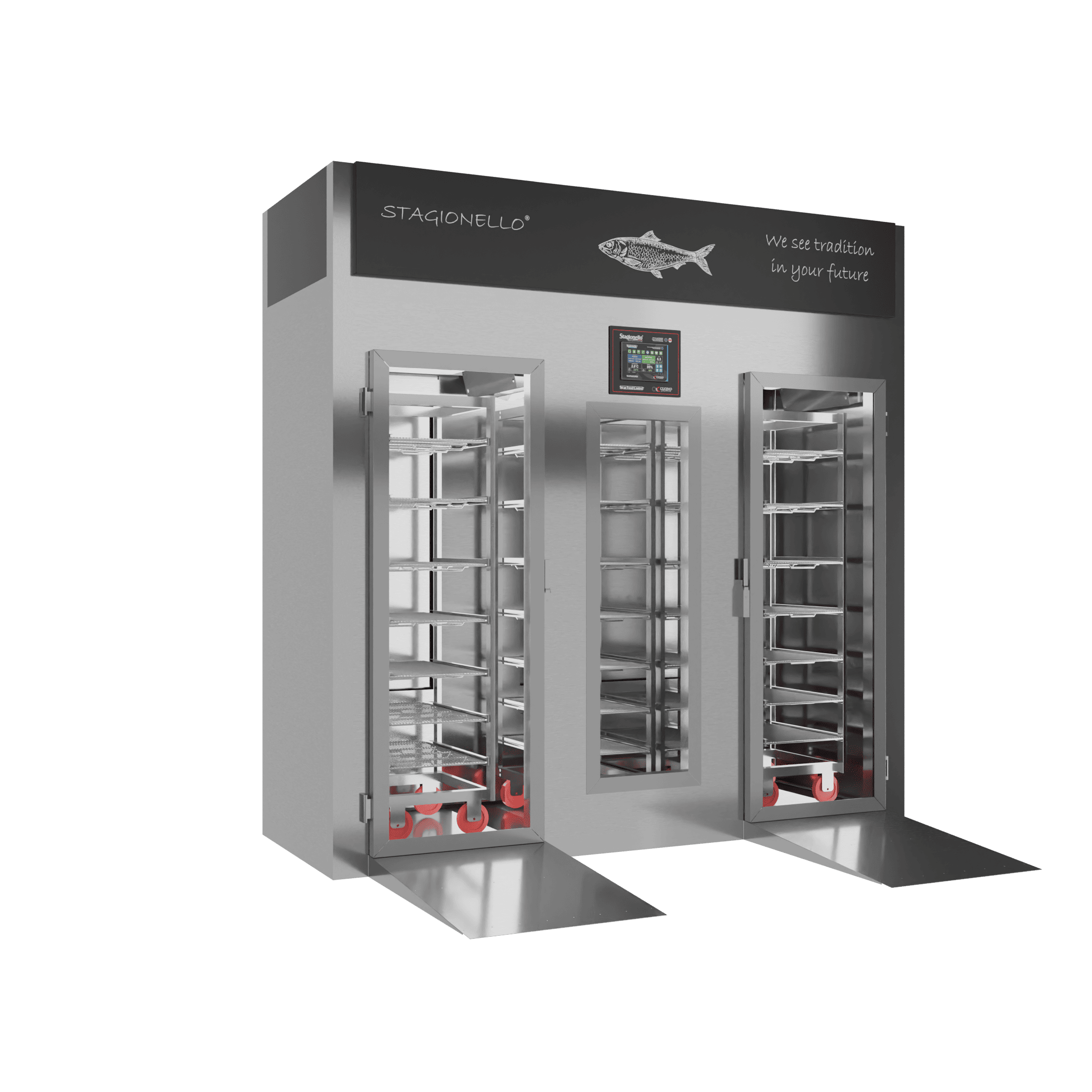Stagionello® Fish Curing Device 400 Kg Walk-in GLASS DOOR image 1