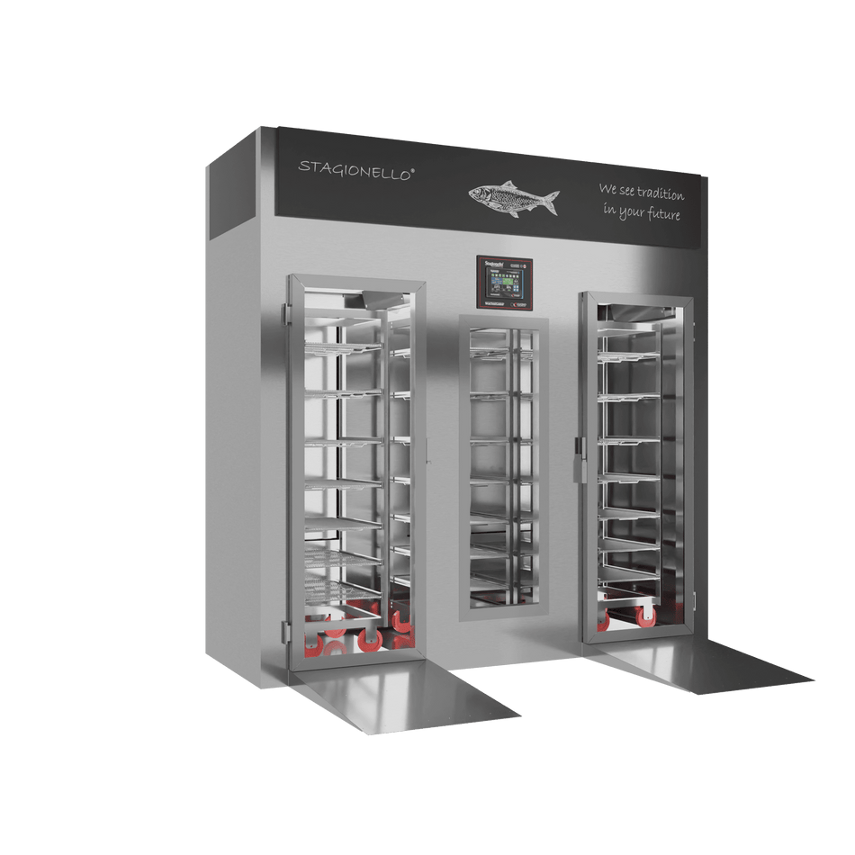 Stagionello® Fish Curing Device 400 Kg Walk-in GLASS DOOR image 1
