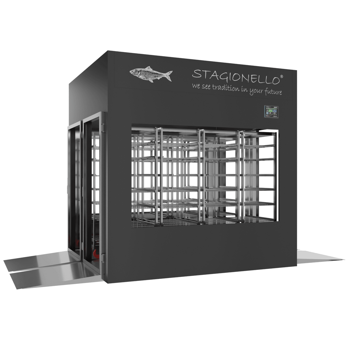 Stagionello® Fish Curing Device 1200 Kg Tunnel 4 Glasses image 0