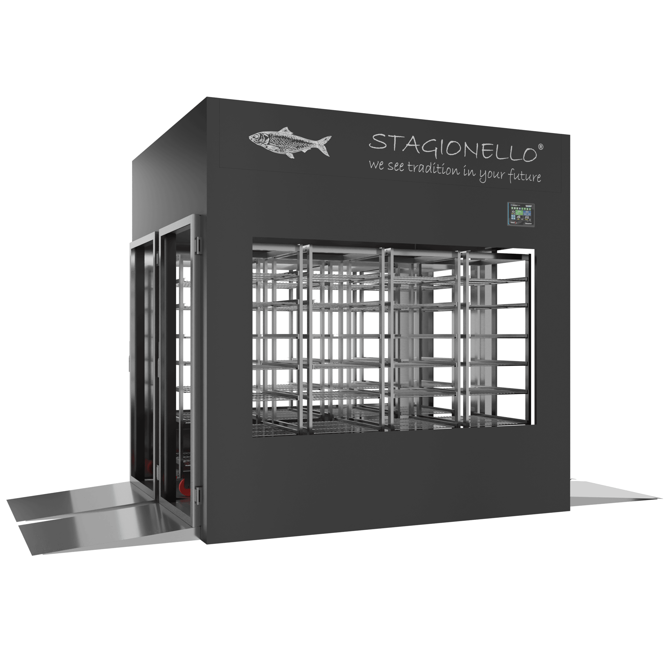Stagionello® Fish Curing Device 1200 Kg Tunnel 4 Glasses image 0