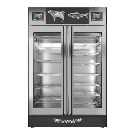 Stagionello® Fish Curing Device Combo 100+100 KG fish/meat glass door image 4