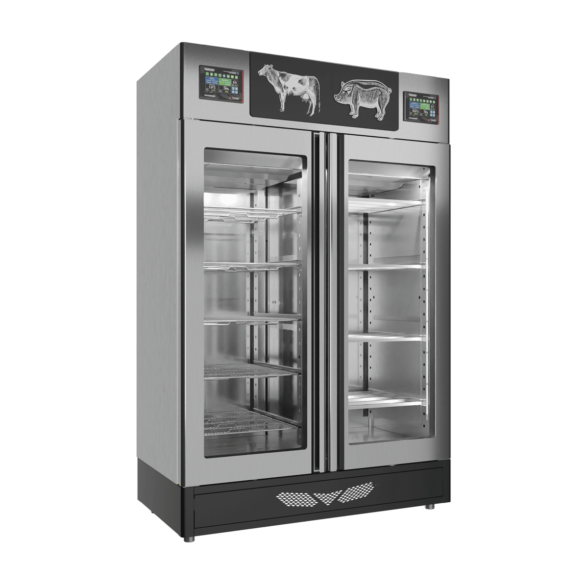 Stagionello® Meat Curing Device Combo 100+100 Kg Meat/Salami GLASS DOOR image 5