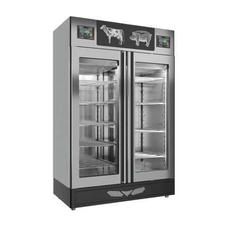 Stagionello® Meat Curing Device Combo 100+100 Kg Meat/Salami GLASS DOOR image 5