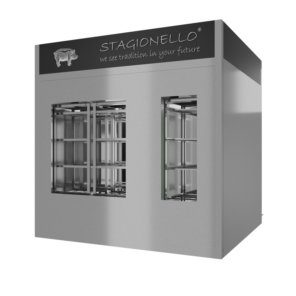 Stagionello® Salami Curing Device 300/900 Kg Walk-In 2 GLASSES image 3