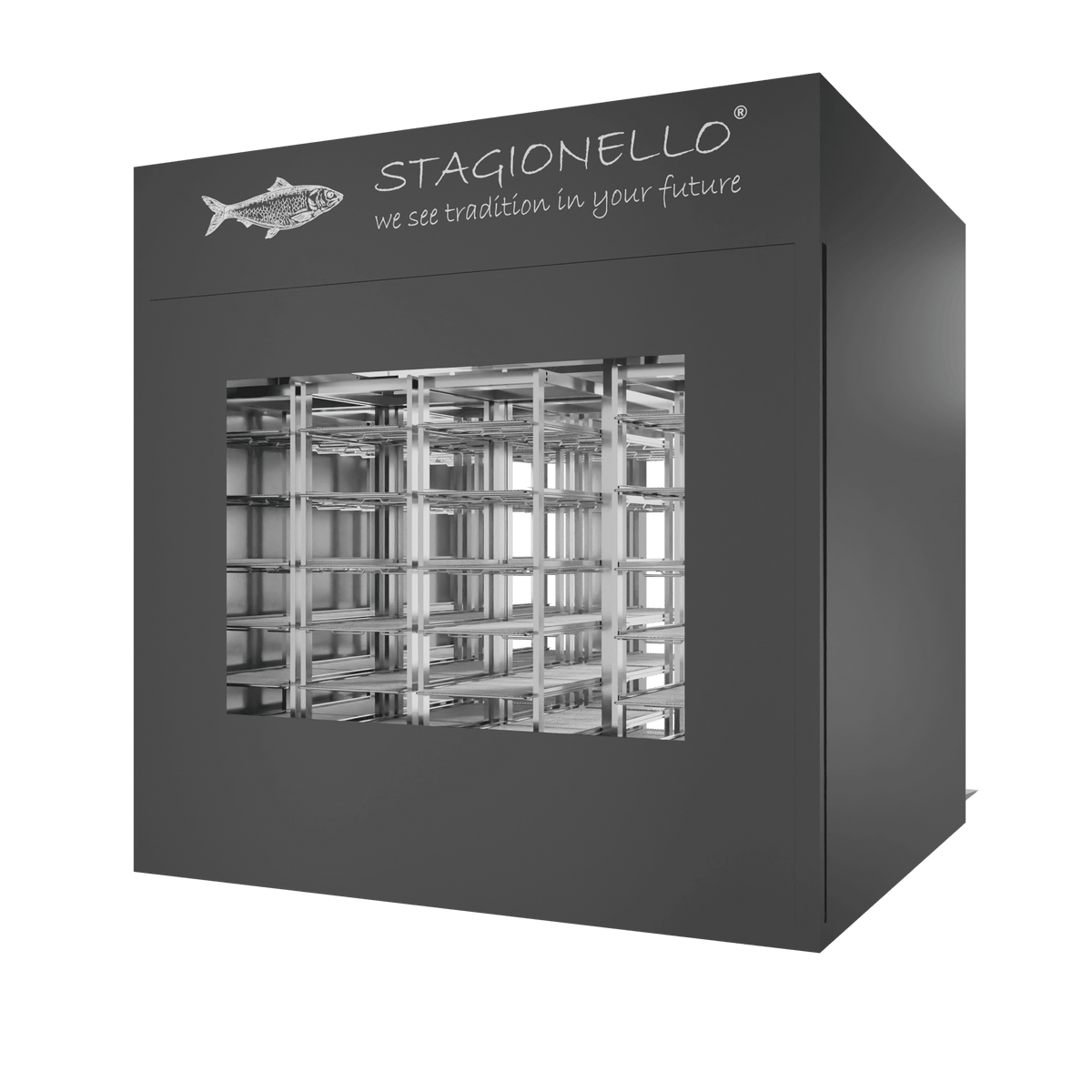 Stagionello® Fish Curing Device 1200 Kg Walk-in 2 glasses image 1