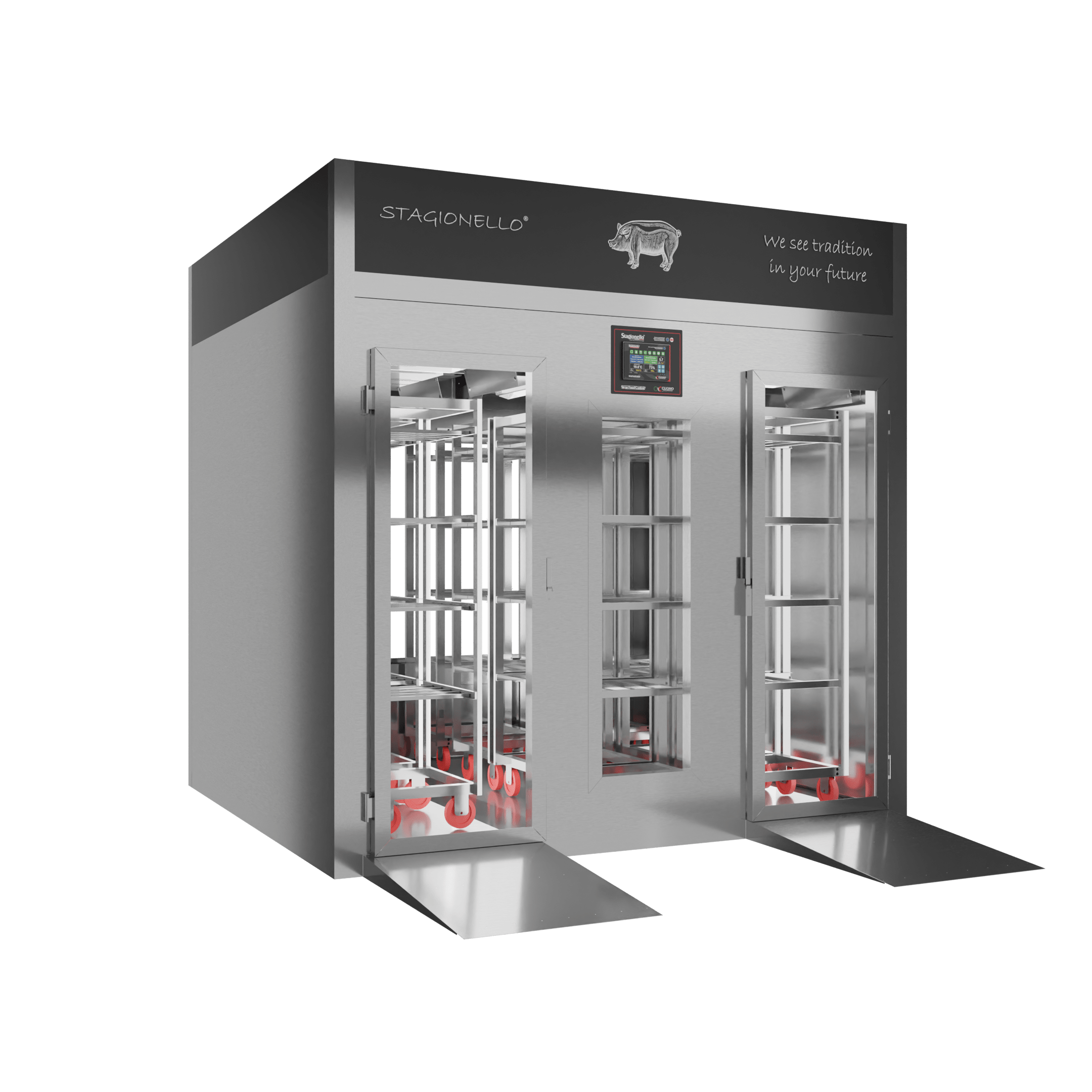 Stagionello® Salami Curing Device 1200 Kg Walk-In 2 GLASSES image 2