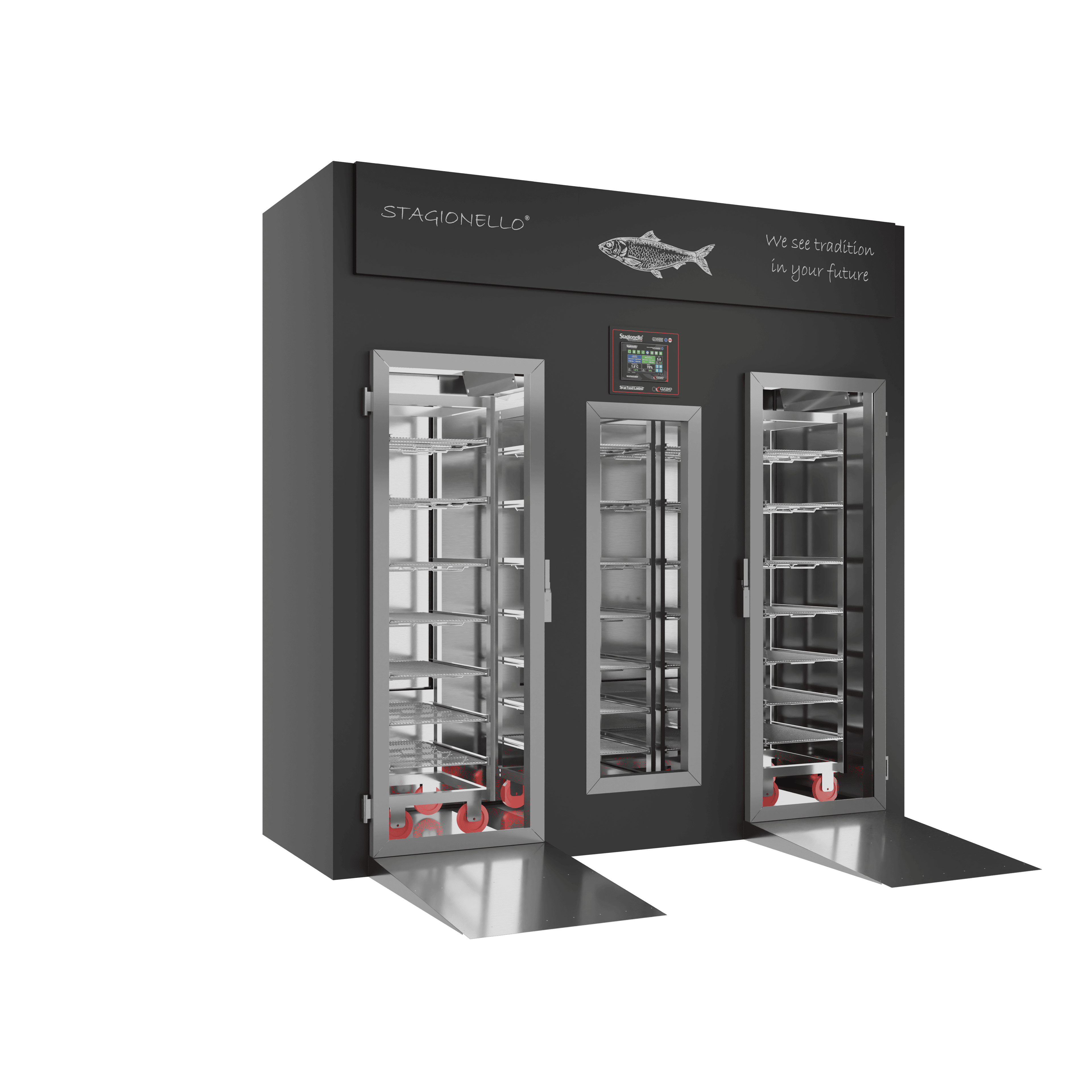 Stagionello® Fish Curing Device 400 Kg Walk-in GLASS DOOR image 0