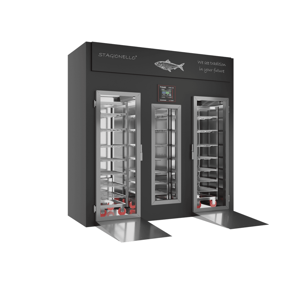 Stagionello® Fish Curing Device 400 Kg Walk-in GLASS DOOR image 0