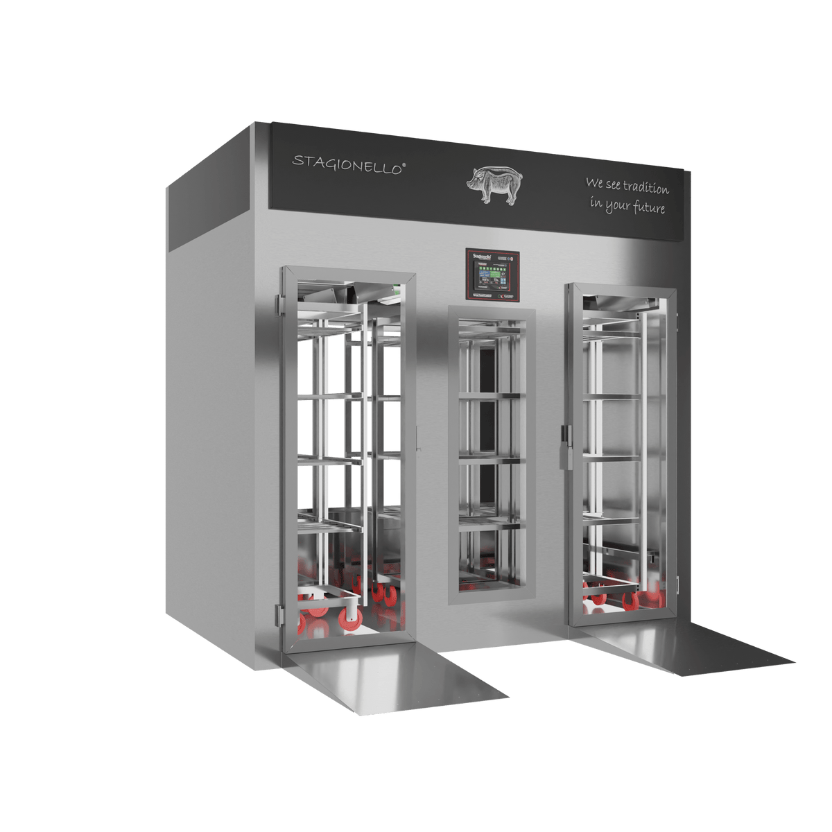 Stagionello® Salami Curing Device 800 Kg Walk-in 2 GLASSES image 2