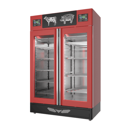 Stagionello® Salami Curing Device Combo 100+100 Kg Salami/Meat glass door image 0