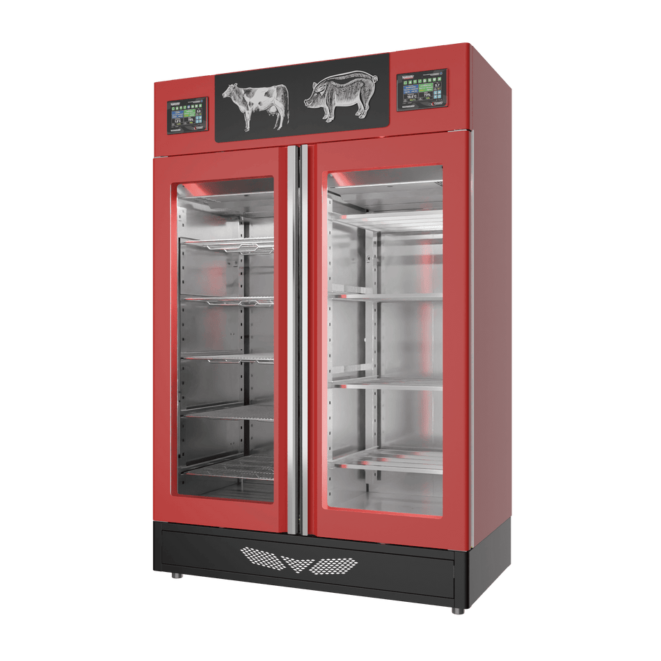 Stagionello® Salami Curing Device Combo 100+100 Kg Salami/Meat glass door image 0