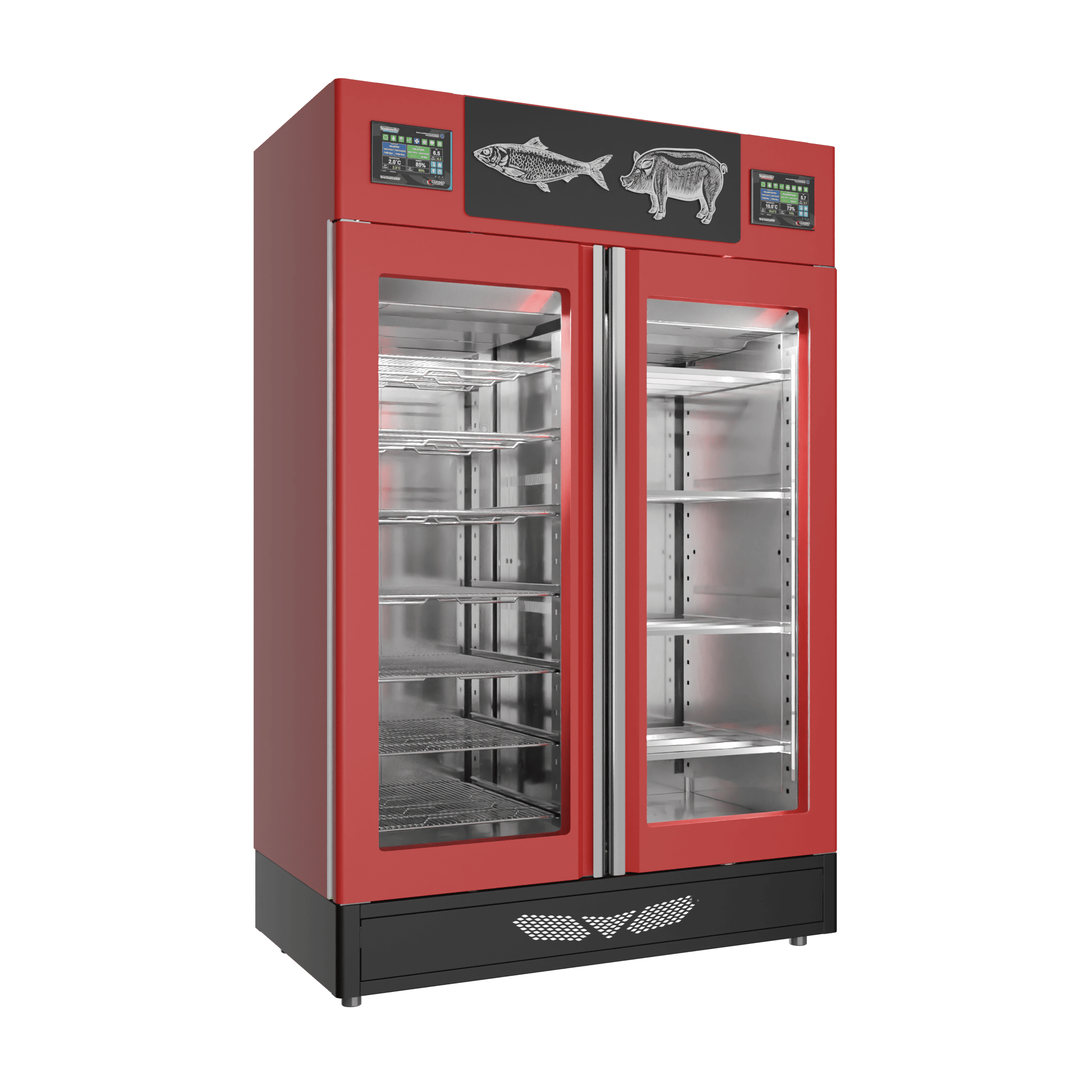 Stagionello® Salami Curing Device Combo 100+100 Kg Salami/fish glass door image 2