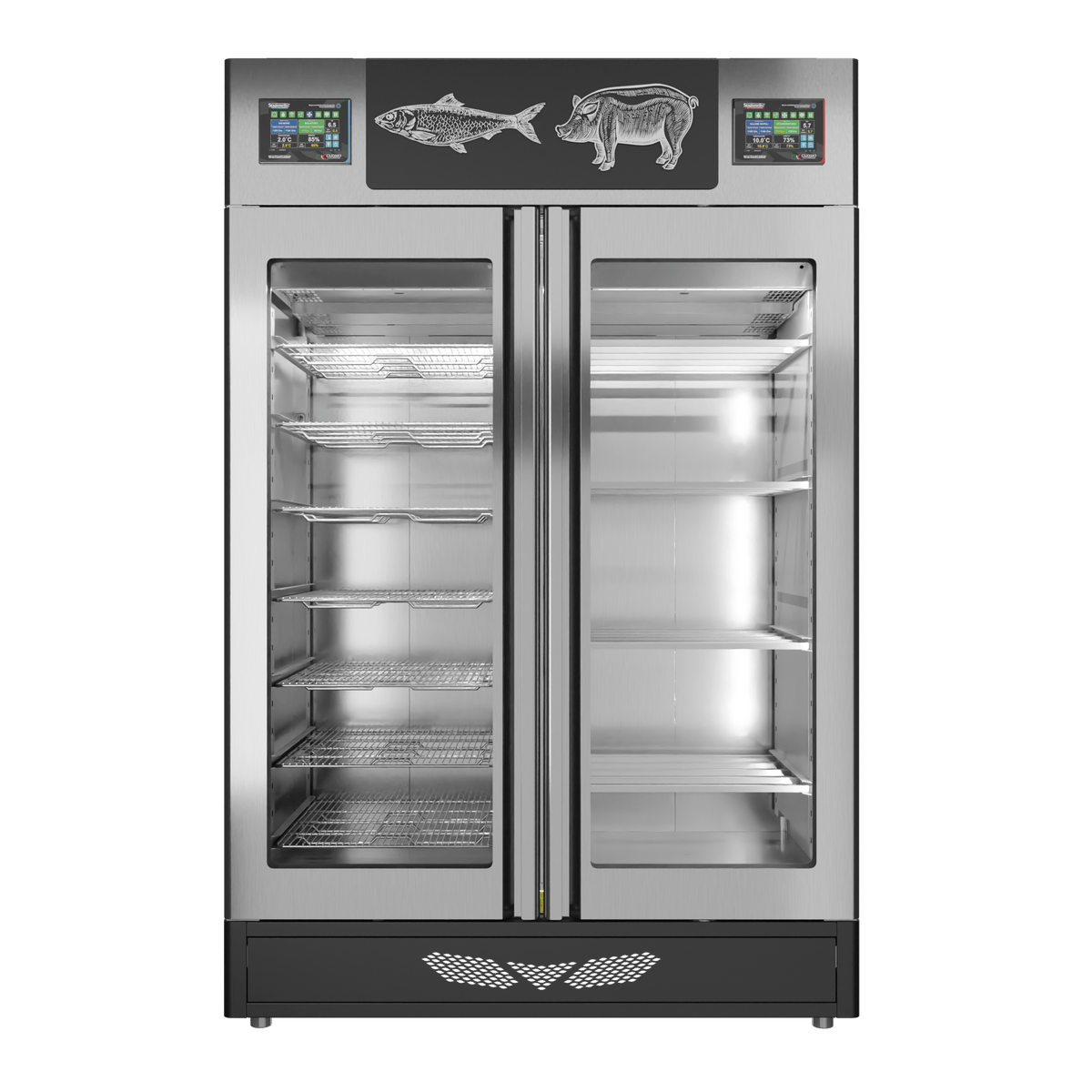 Stagionello® Salami Curing Device Combo 100+100 Kg Salami/fish glass door image 4