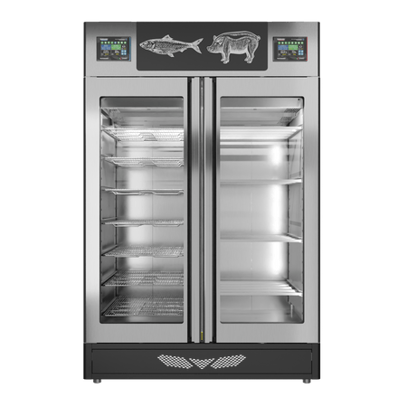 Stagionello® Salami Curing Device Combo 100+100 Kg Salami/fish glass door image 4