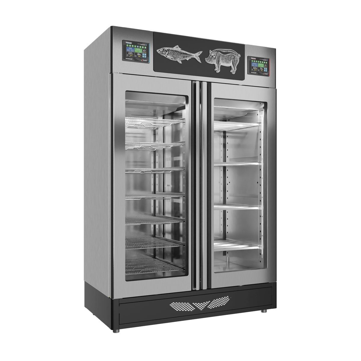 Stagionello® Salami Curing Device Combo 100+100 Kg Salami/fish glass door image 5