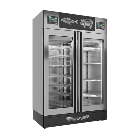 Stagionello® Salami Curing Device Combo 100+100 Kg Salami/fish glass door image 5