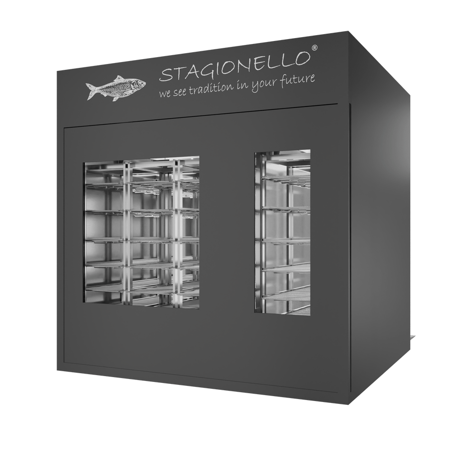 Stagionello® Fish Curing Device 300/900 Kg Walk-in 2 GLASSES image 1