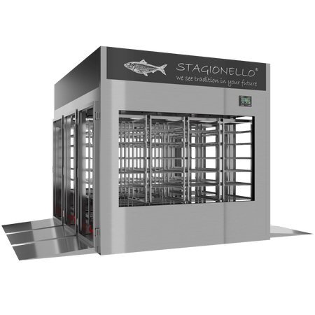 Stagionello® Fish Curing Device 1800 Kg Tunnel 4 glasses image 1