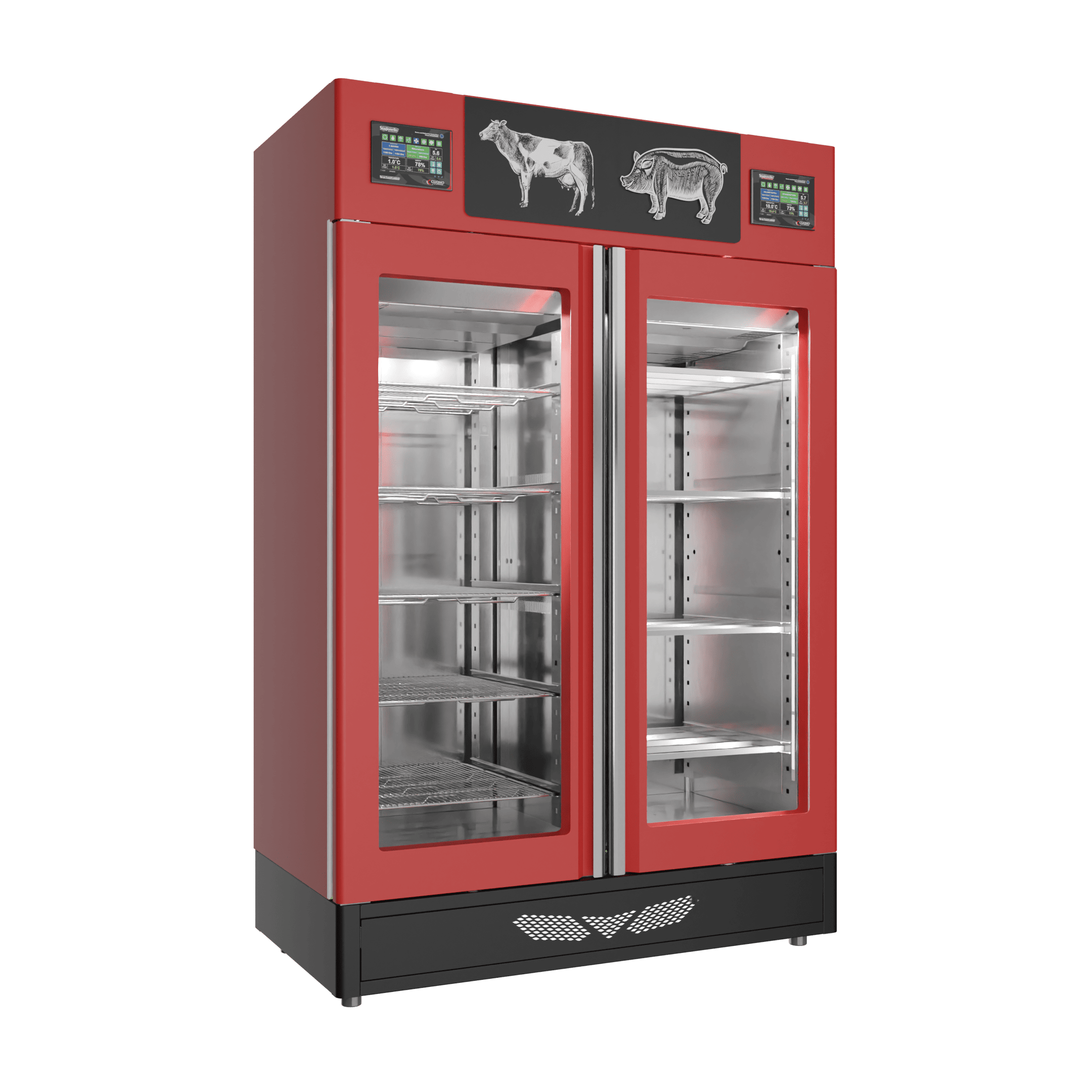 Stagionello® Salami Curing Device Combo 100+100 Kg Salami/Meat glass door image 2