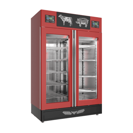 Stagionello® Salami Curing Device Combo 100+100 Kg Salami/Meat glass door image 2