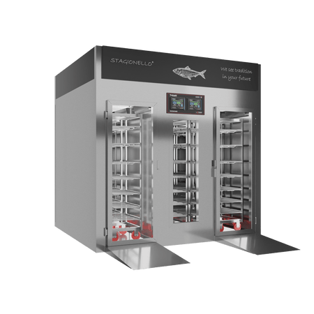 Stagionello® Fish Curing Device 300/900 Kg Walk-in GLASS DOOR image 1