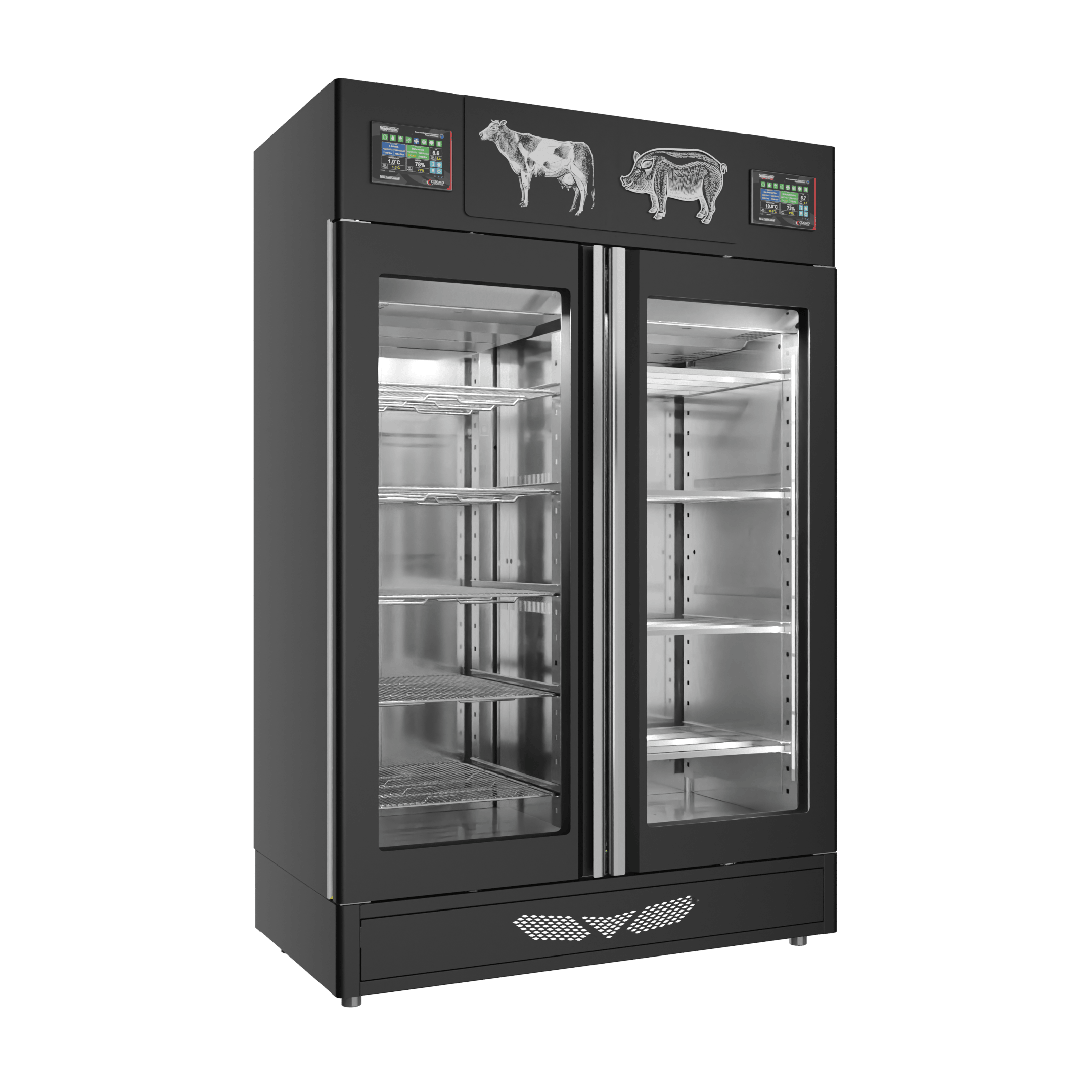 Stagionello® Meat Curing Device Combo 100+100 Kg Meat/Salami GLASS DOOR image 2