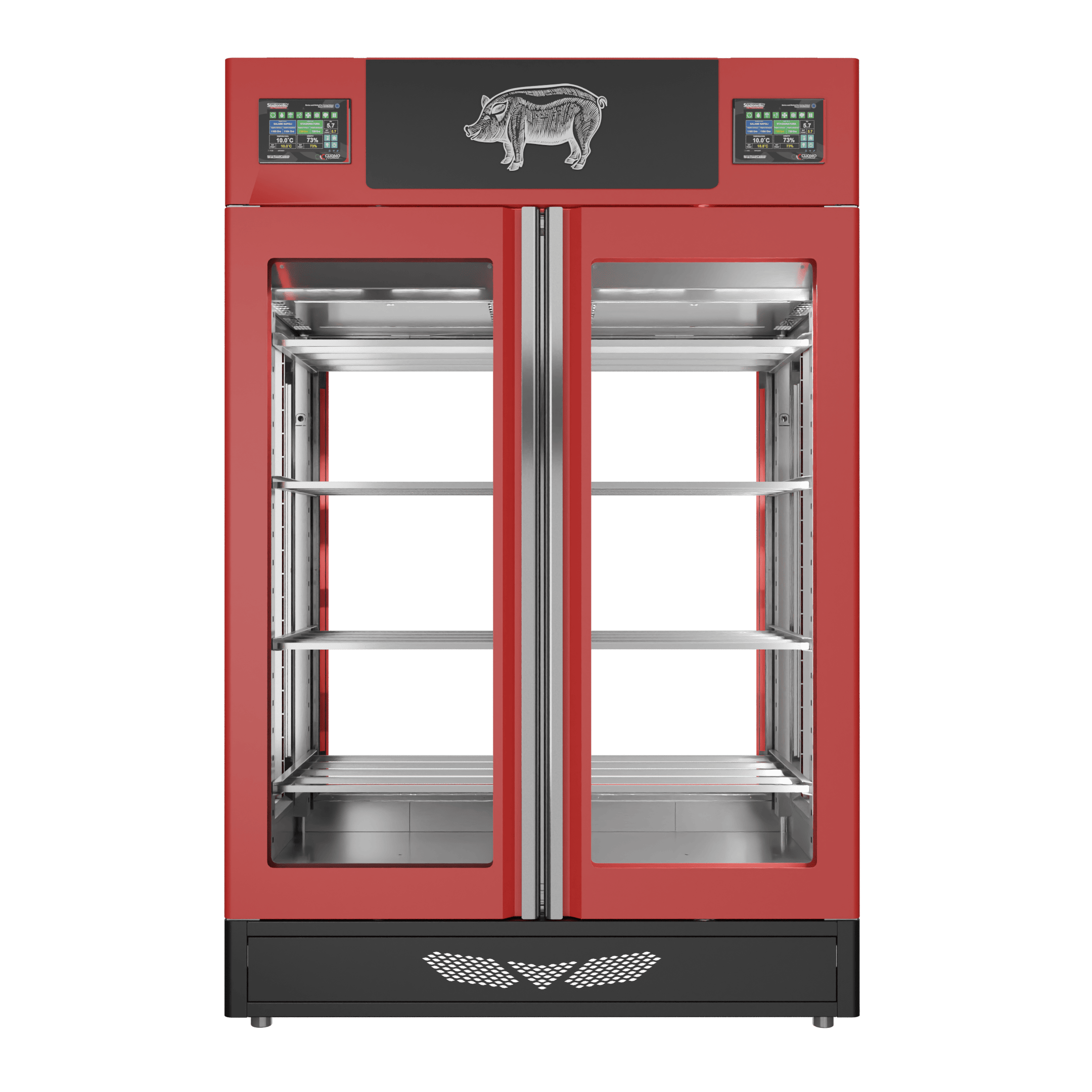 Stagionello® Salami Curing Device Twin 100+100 Kg 4 glasses image 1