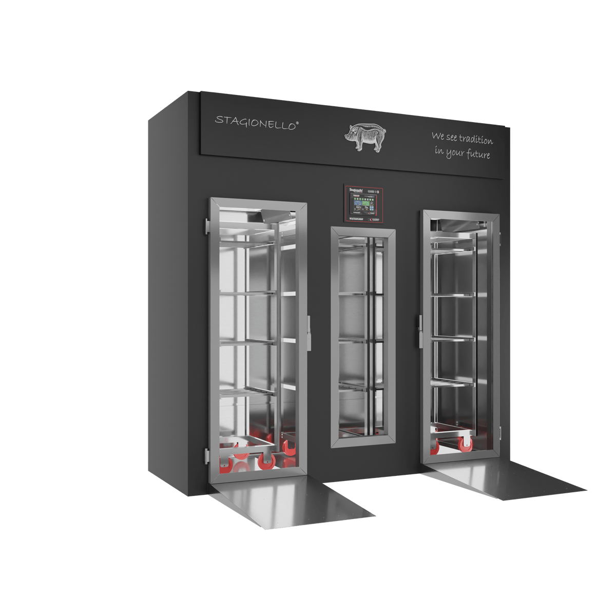 Stagionello® Salami Curing Device 400 Kg Walk-in GLASS DOOR image 0