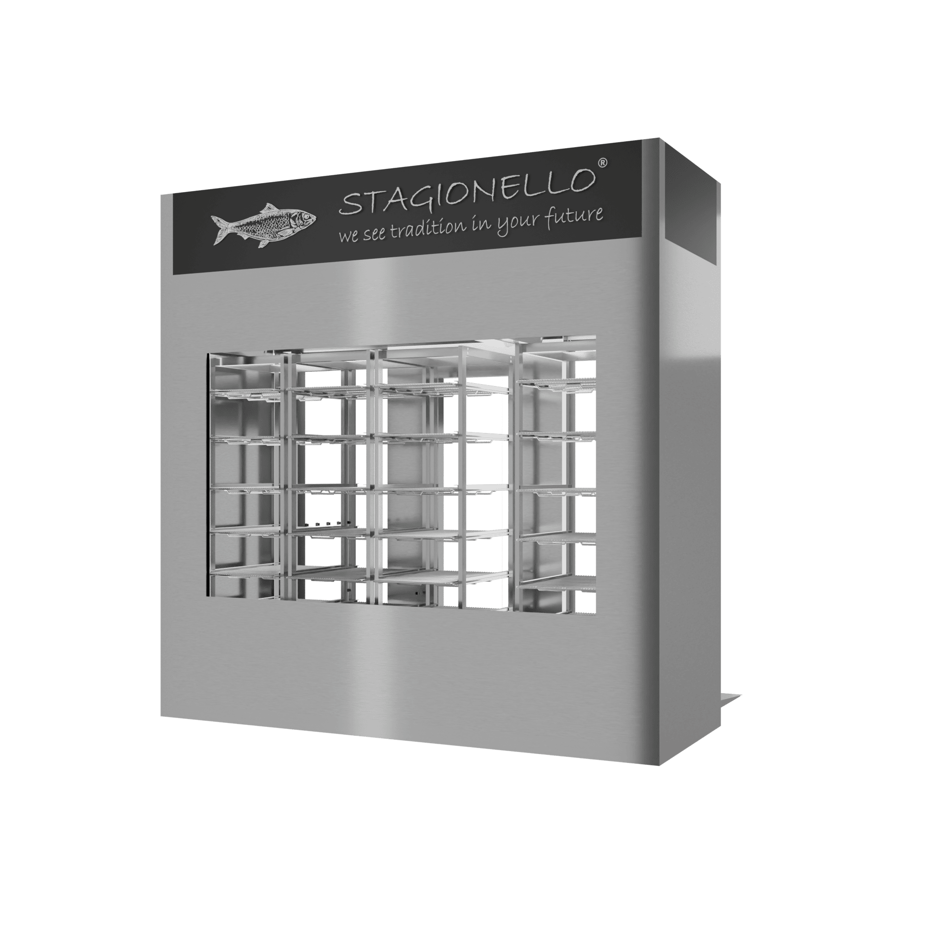 Stagionello® Fish Curing Device 400 Kg Walk-in 2 glasses image 3