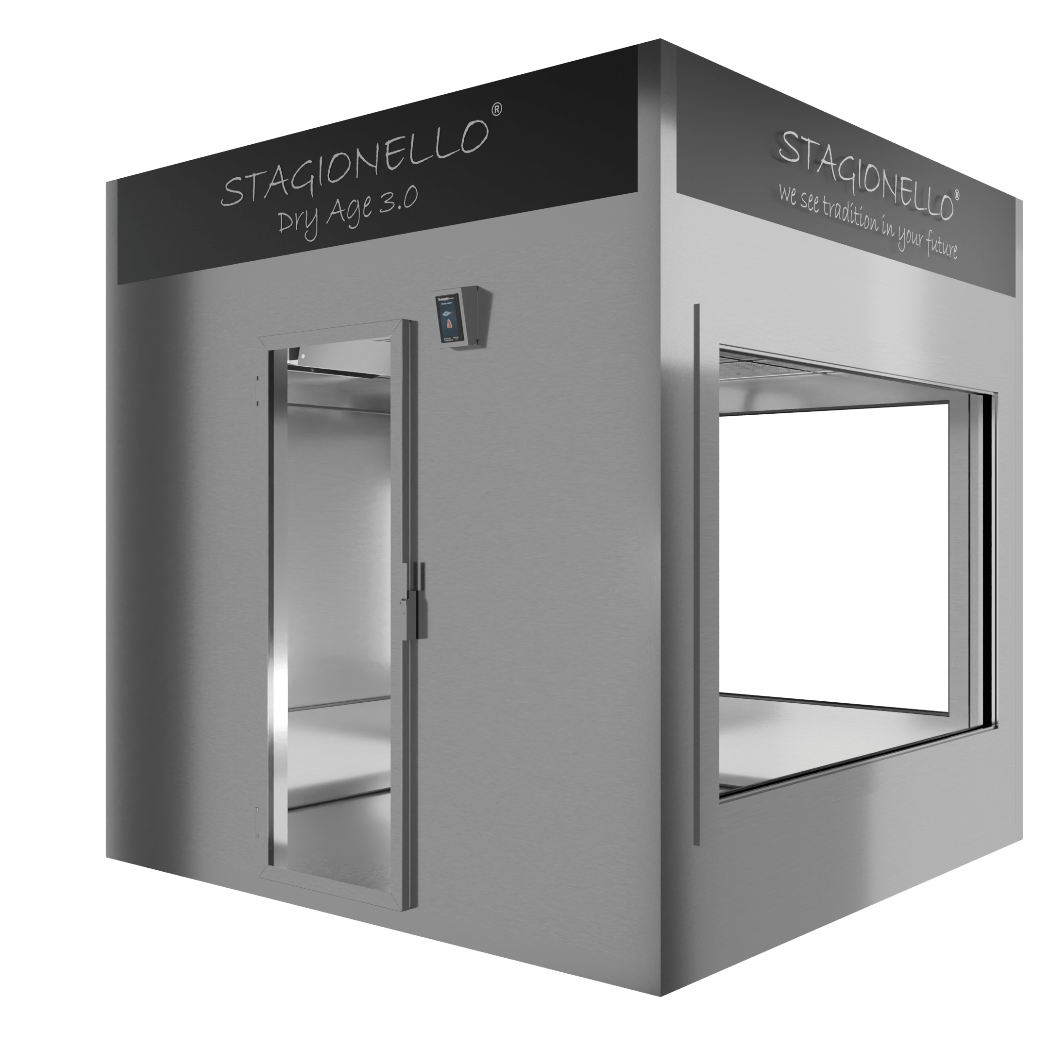 Stagionello® Dry-age 3.0 12.000 LT glass door + 2 glass panel image 1