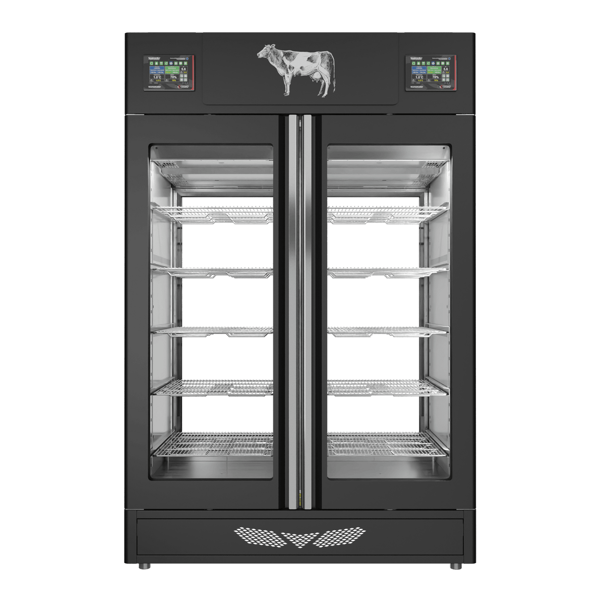 Stagionello® Meat Curing Device Twin 100 + 100 Kg 2 glasses image 1