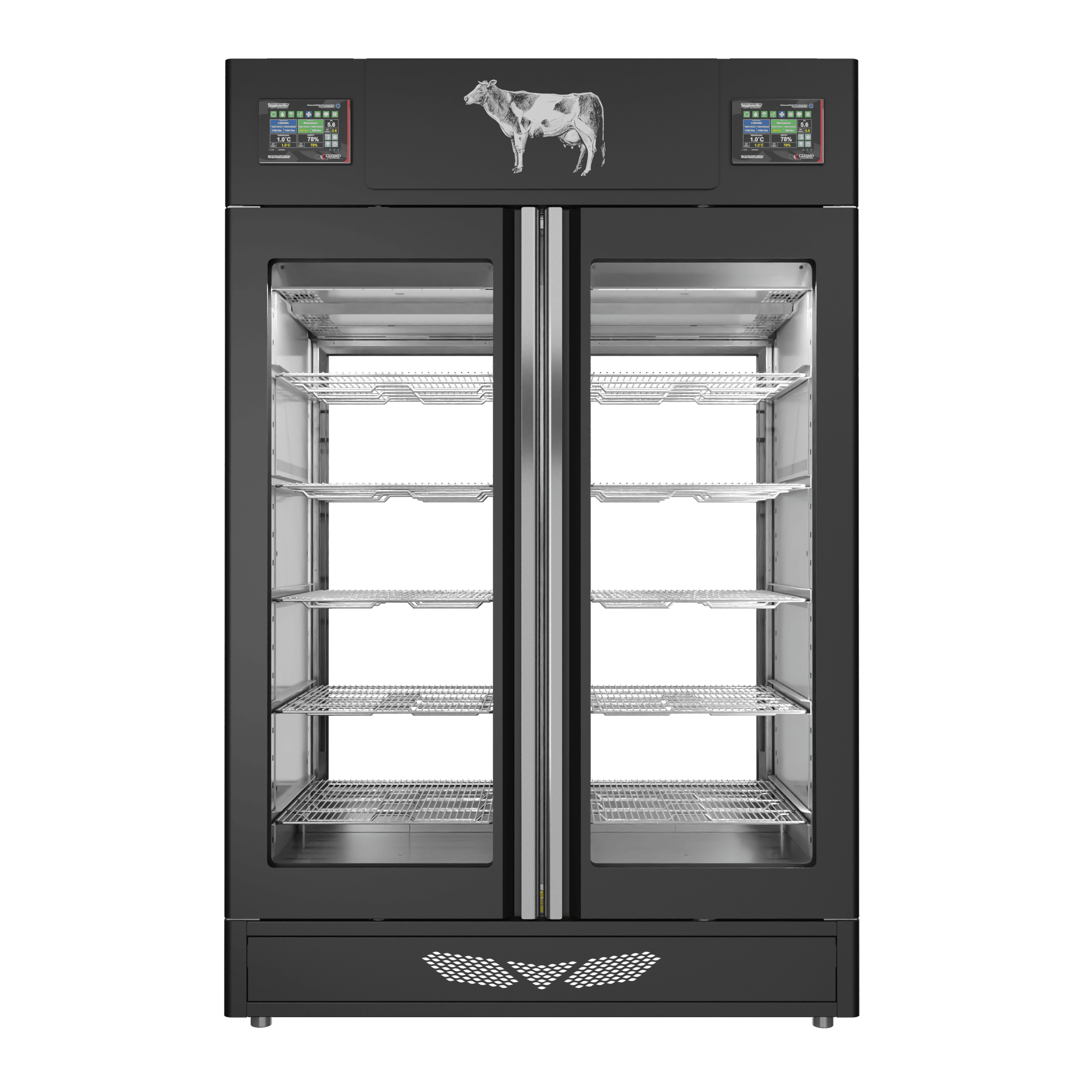 Stagionello® Meat Curing Device Twin 100 + 100 Kg 2 glasses image 1