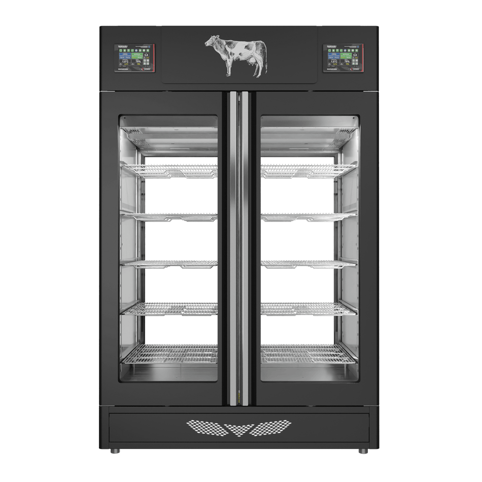 Stagionello® Meat Curing Device Twin 100 + 100 Kg 2 glasses image 1