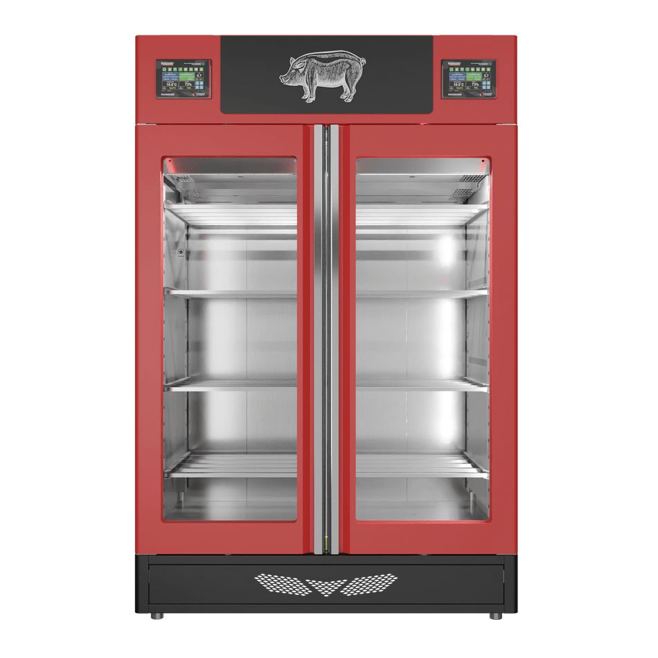 Stagionello® Salami Curing Device Twin 100+100 Kg glass door image 1