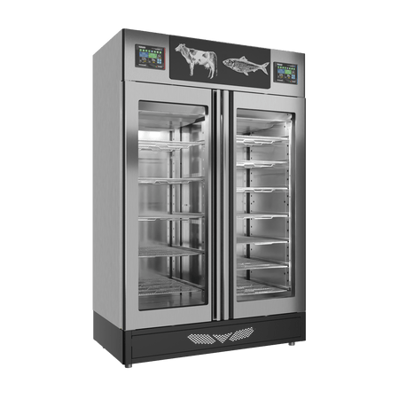 Stagionello® Fish Curing Device Combo 100+100 KG fish/meat glass door image 5