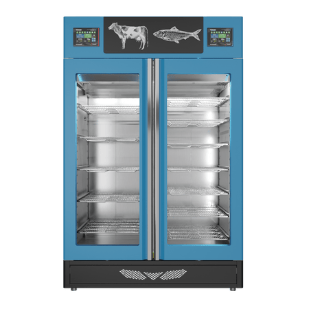 Stagionello® Fish Curing Device Combo 100+100 KG fish/meat glass door image 1