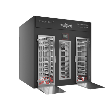 Stagionello® Fish Curing Device 1200 Kg Walk-in glass door image 0