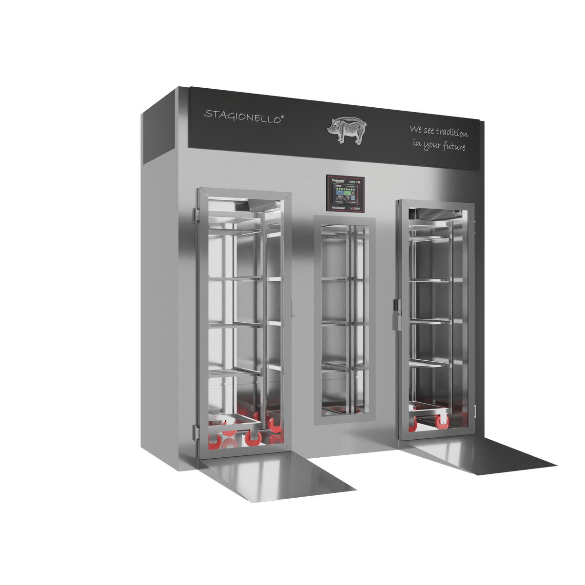 Stagionello® Salami Curing Device 400 Kg Walk-in GLASS DOOR image 1