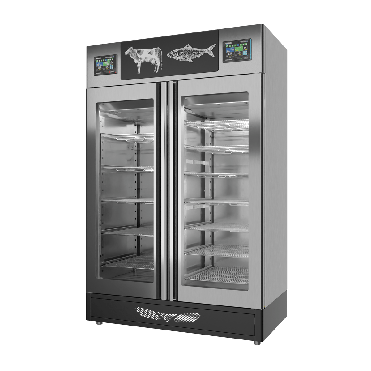 Stagionello® Fish Curing Device Combo 100+100 KG fish/meat glass door image 3