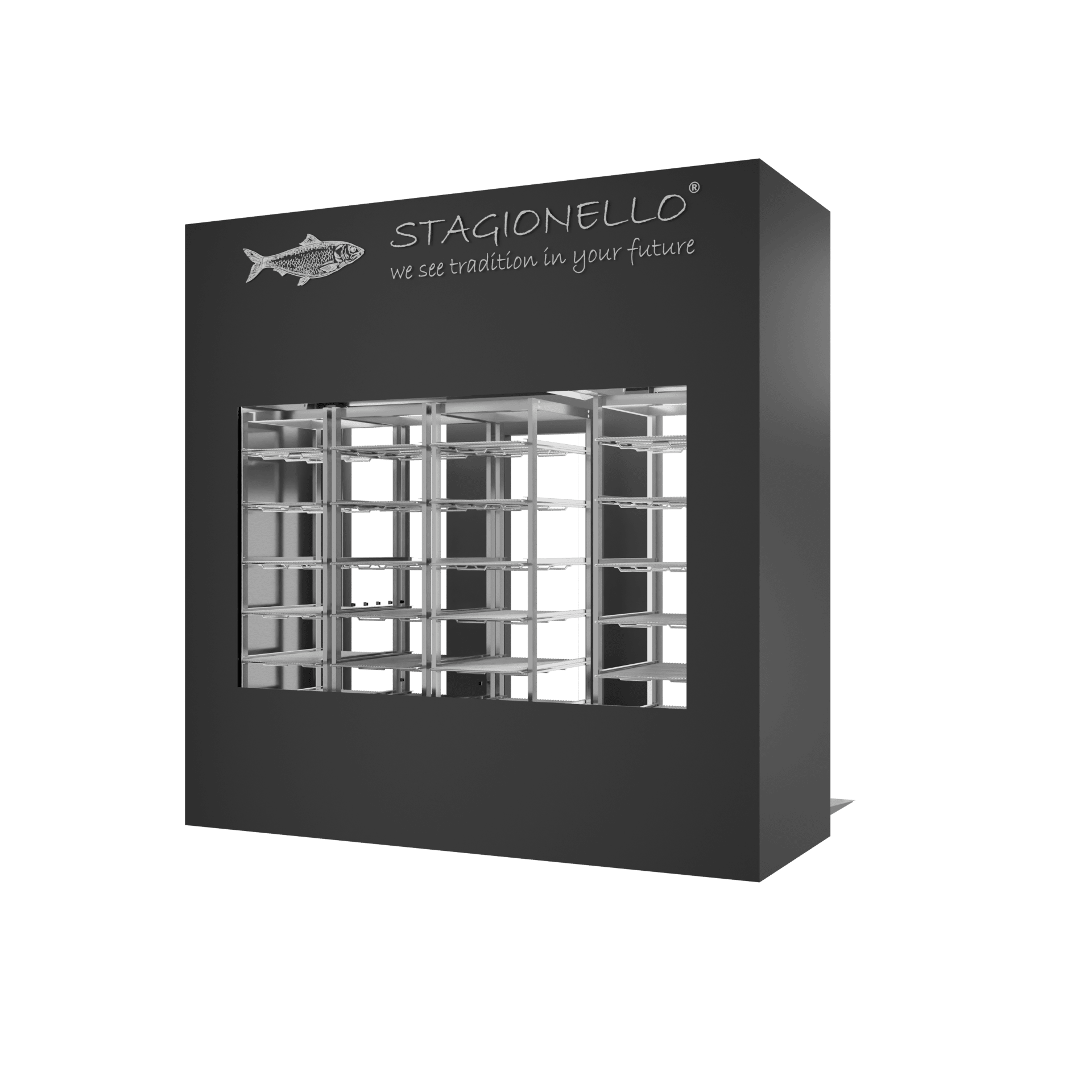 Stagionello® Fish Curing Device 400 Kg Walk-in 2 glasses image 1