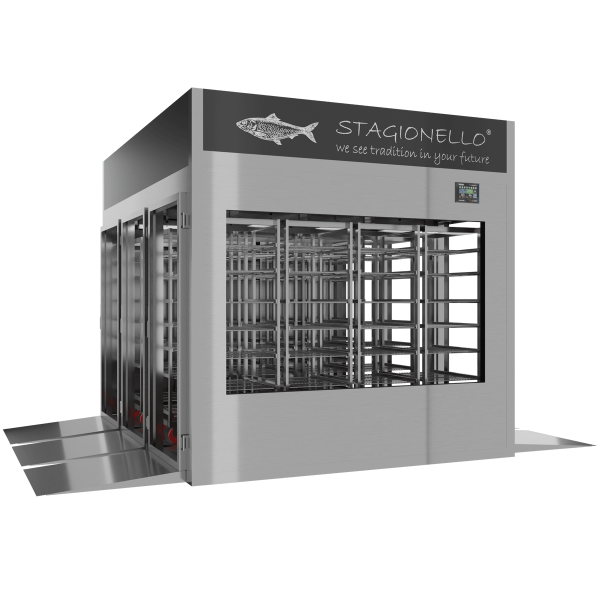 Stagionello® Fish Curing Device 1800 Kg Tunnel GLASS DOOR image 1