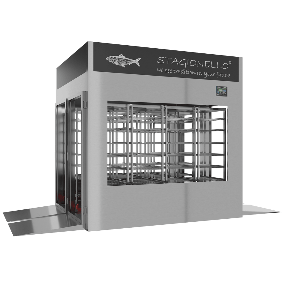Stagionello® Fish Curing Device 1200 Kg Tunnel 4 Glasses image 1
