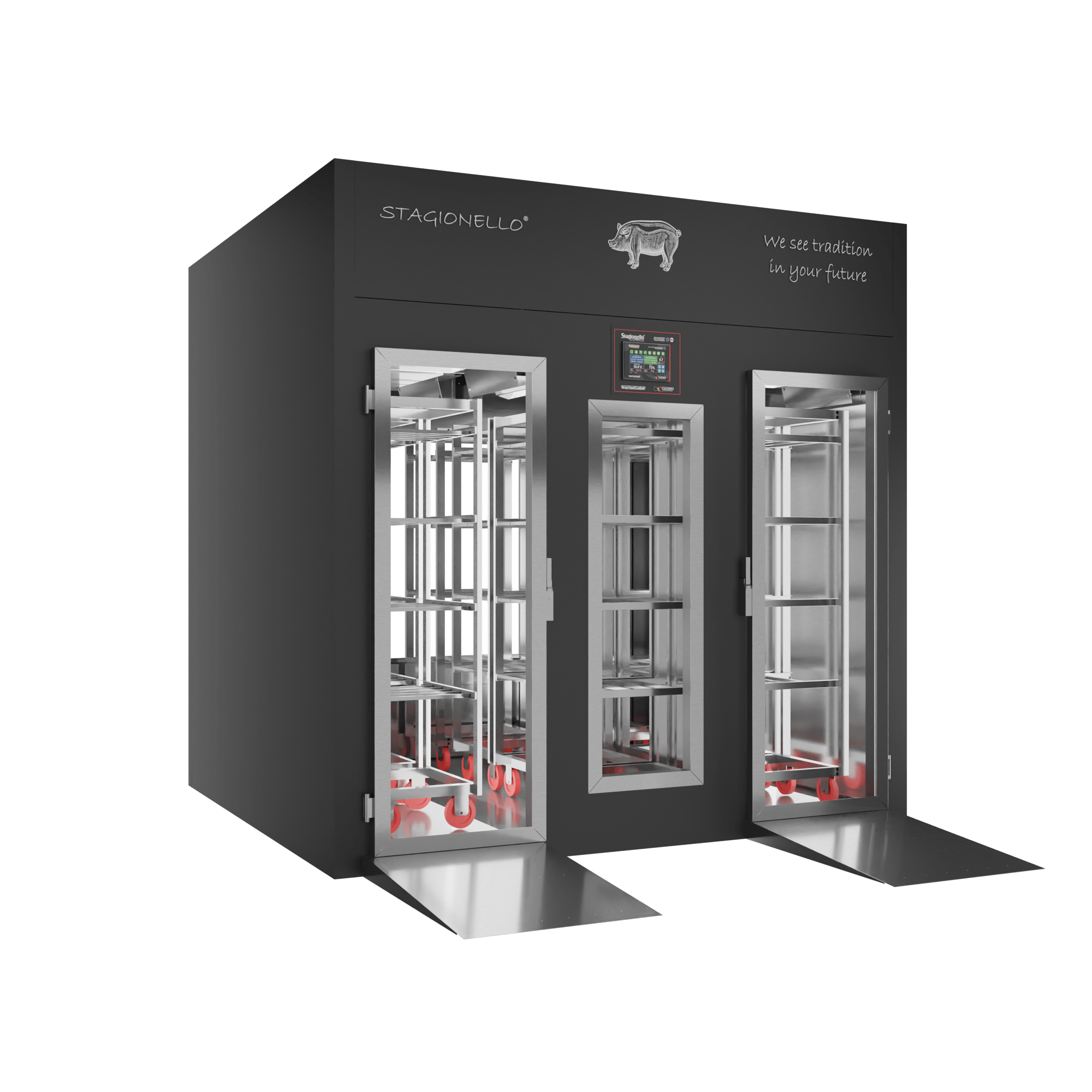 Stagionello® Salami Curing Device 1200 Kg Walk-In 2 GLASSES image 0