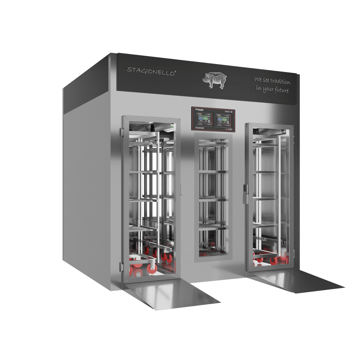 Stagionello® Salami Curing Device 300/900 Kg Walk-In 2 GLASSES image 2