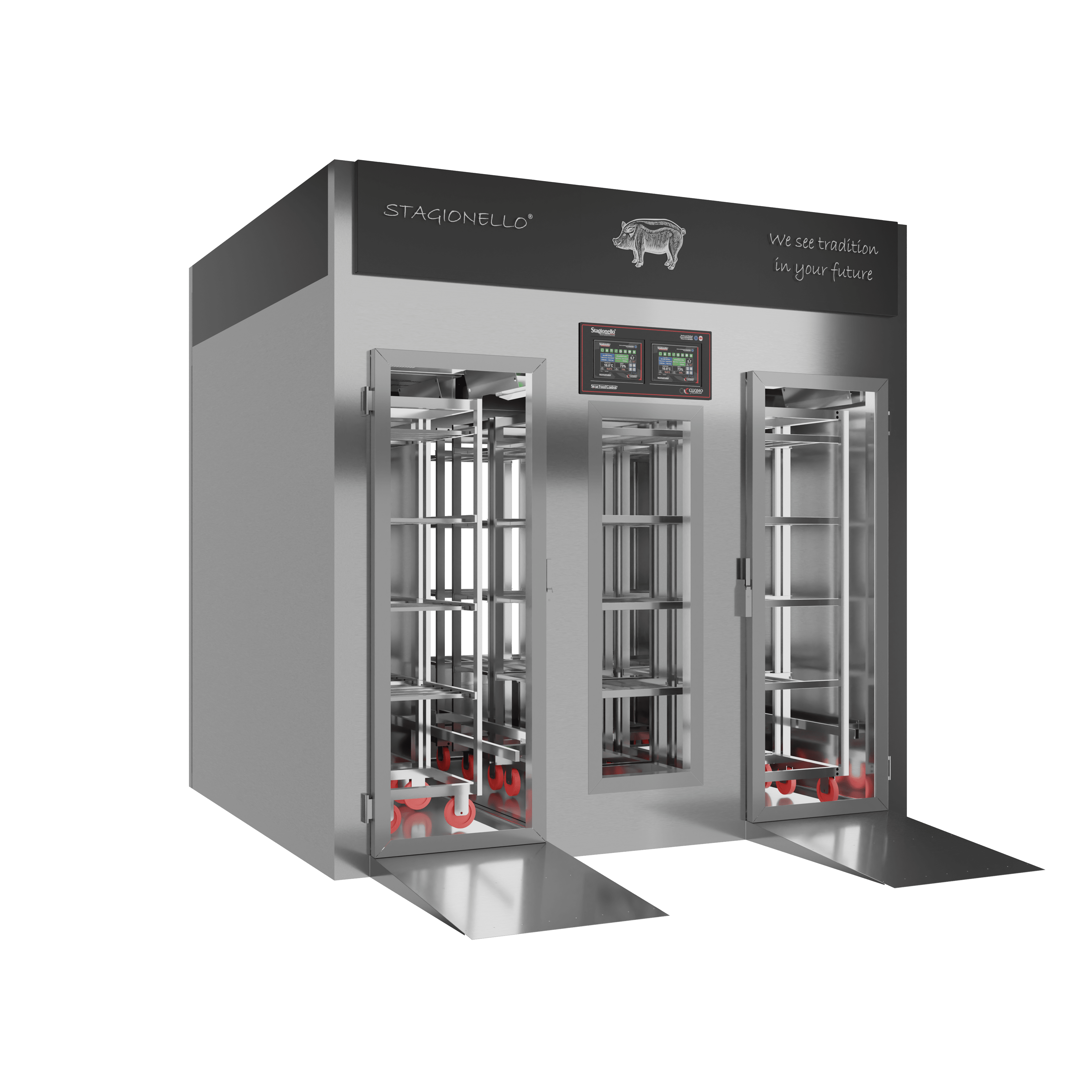 Stagionello® Salami Curing Device 300/900 Kg Walk-In 2 GLASSES image 2